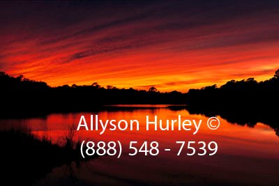 Sunset at the 18th Hole Osprety Golf Course